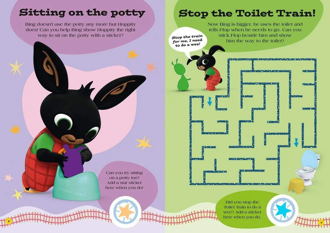 ■ Bing - My Toilet Train Sticker Book