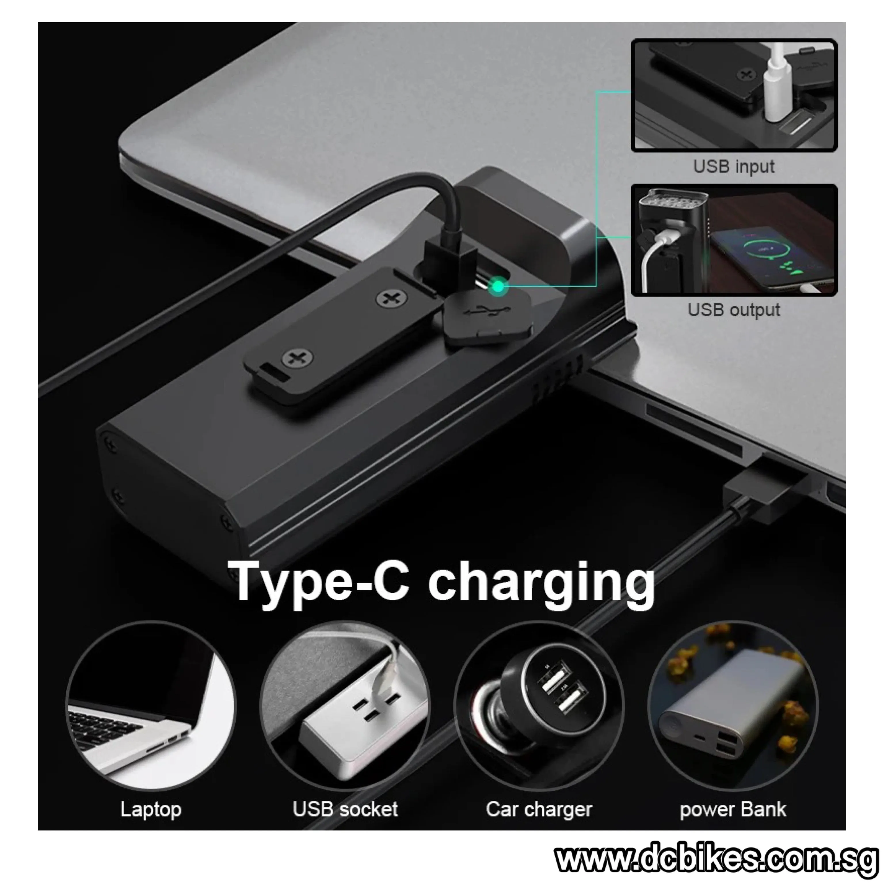 12 Led 3000 Lumens USB Rechargeable Power Bank Flashlight Torch Led Light Head Lamp