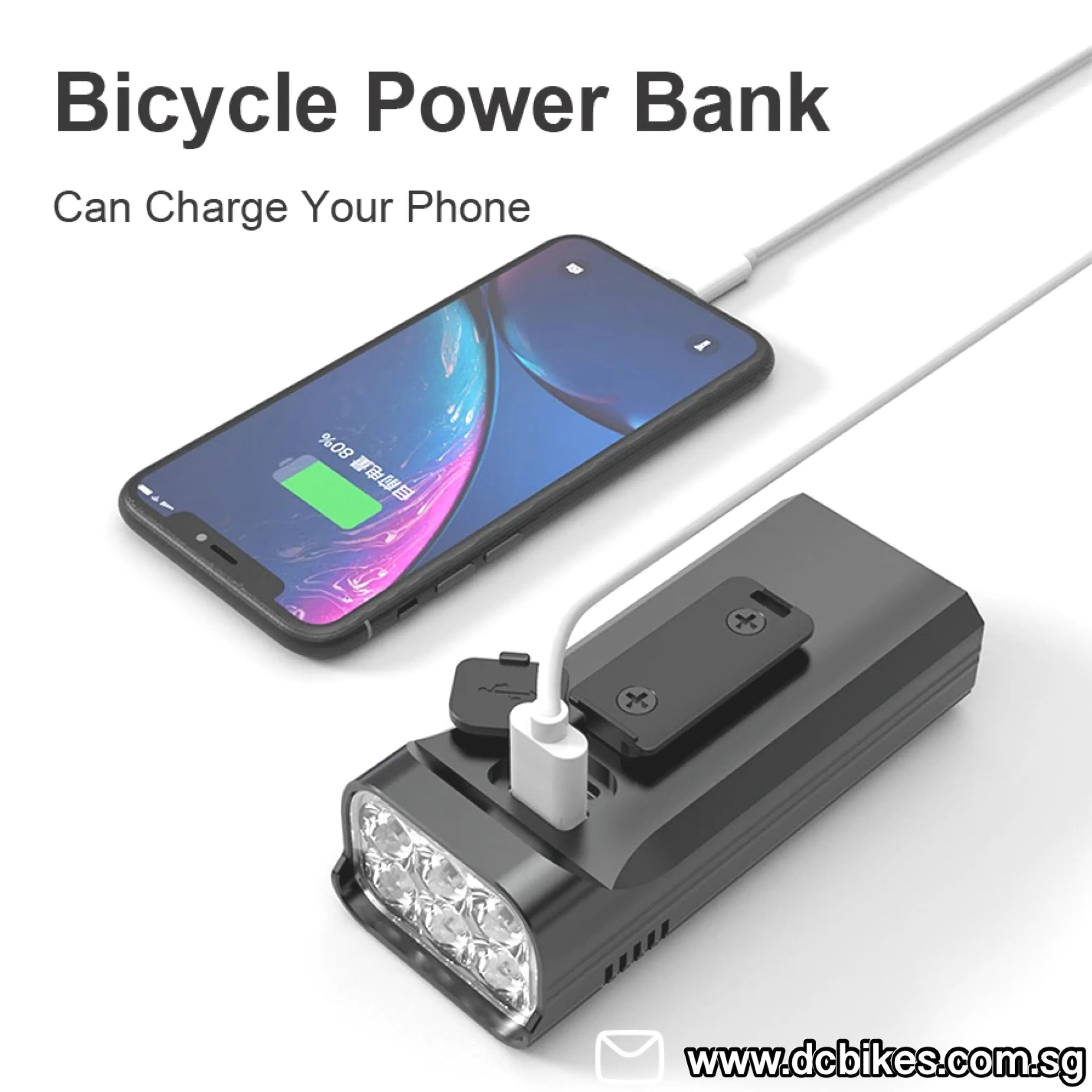 12 Led 3000 Lumens USB Rechargeable Power Bank Flashlight Torch Led Light Head Lamp