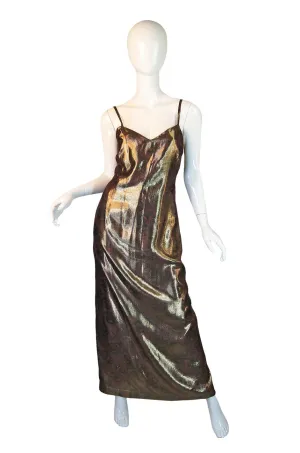 1990s Gianni Versace Lame Maxi