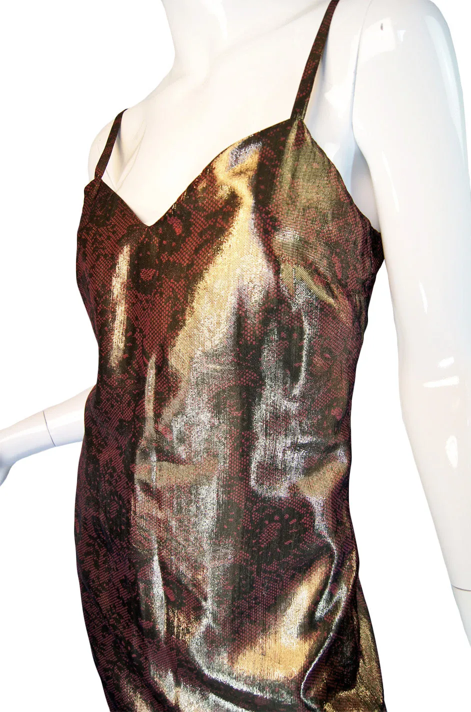 1990s Gianni Versace Lame Maxi