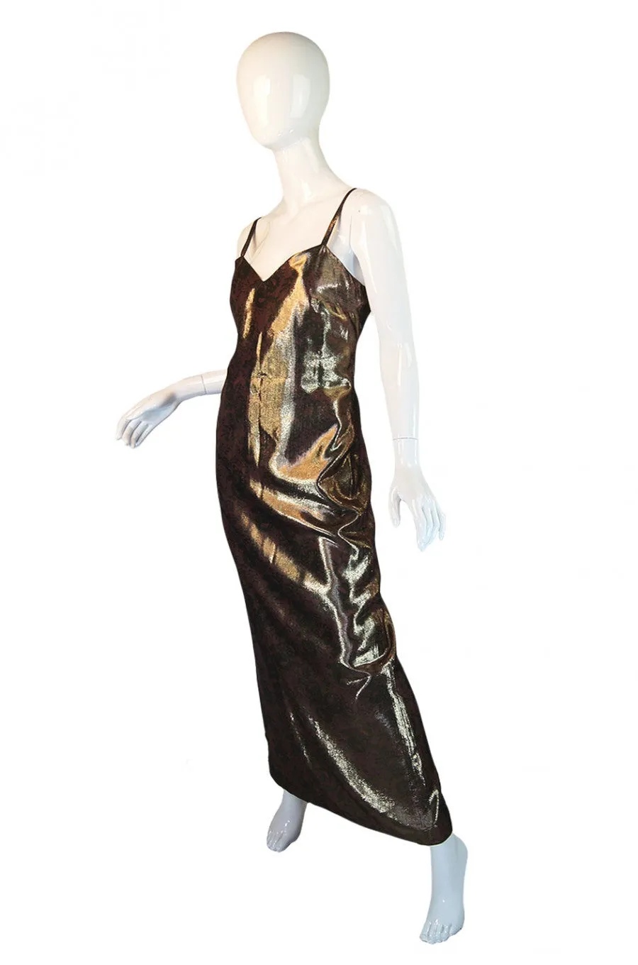 1990s Gianni Versace Lame Maxi