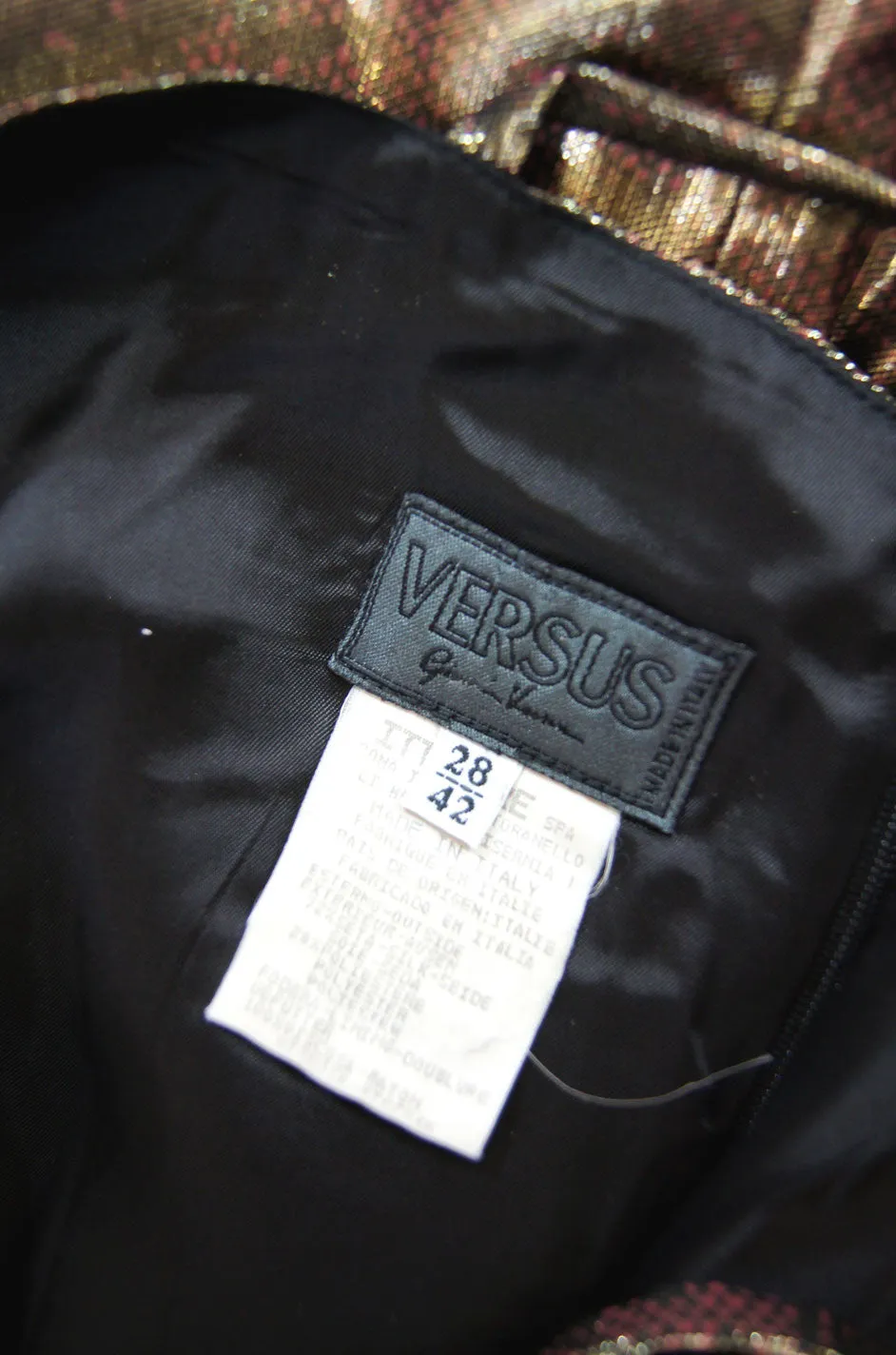 1990s Gianni Versace Lame Maxi