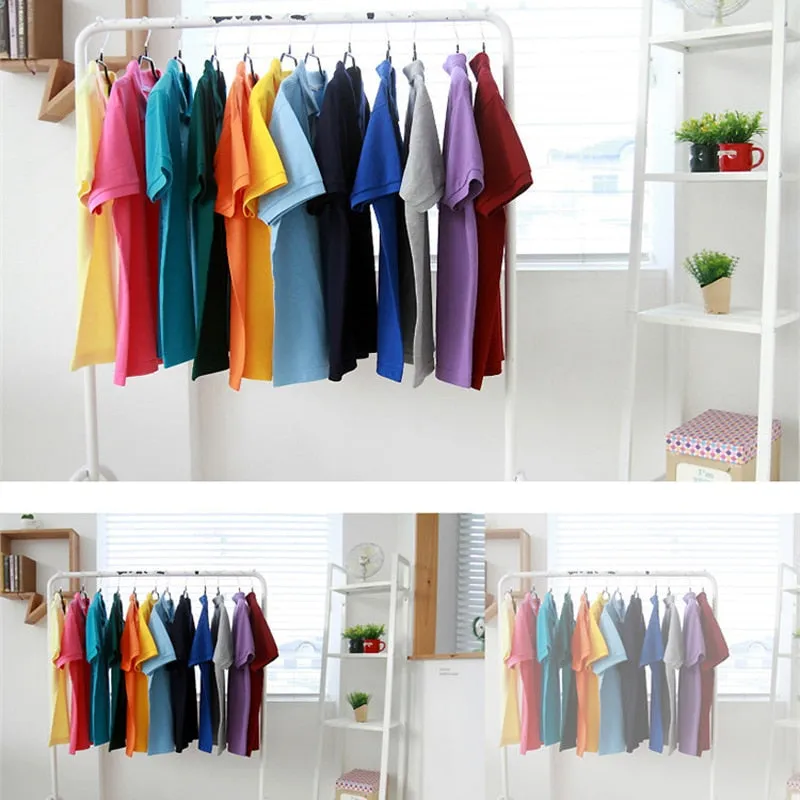 2019 Summer Fashion Polo Shirt Women New Casual Short Sleeve Slim Polos Mujer Shirts Tops Plus Size Female Cotton Polo Shirt
