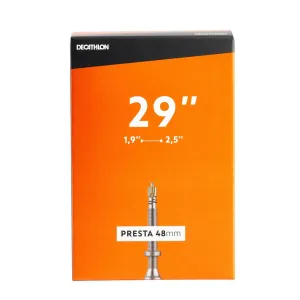 29x1.9/2.5 mm Presta Valve Inner Tube 48 mm