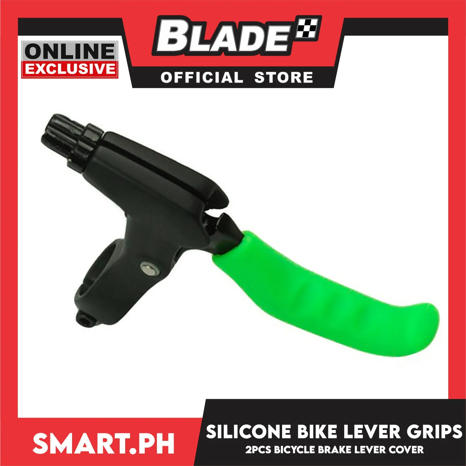 2pcs Silicone Bicycle Brake Lever Grips Protective Cover (Green)