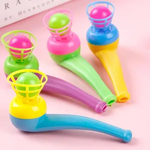 3-Pieces Plastic Pipe Blowing Ball Toy Blow Gun Kids Toys Outdoor Games Balance Training Educational Learning Toys for Children Make Great Gifts