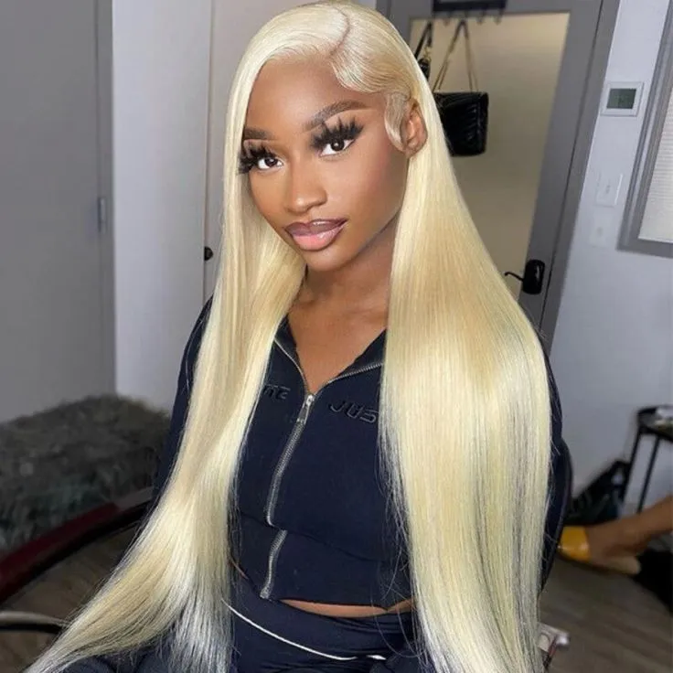 【30" Super Sale】Minimalist Blonde Series Glueless 13x4 Lace Front Pre-Bleached Knots Light Color Body Wave/Straight Human Hair Wig