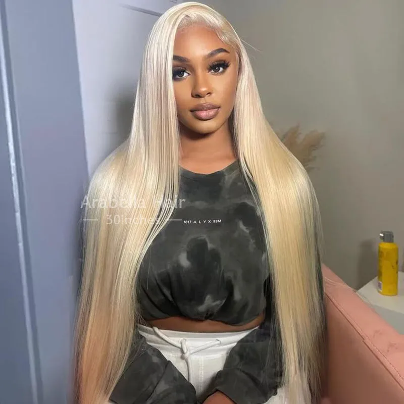 【30" Super Sale】Minimalist Blonde Series Glueless 13x4 Lace Front Pre-Bleached Knots Light Color Body Wave/Straight Human Hair Wig