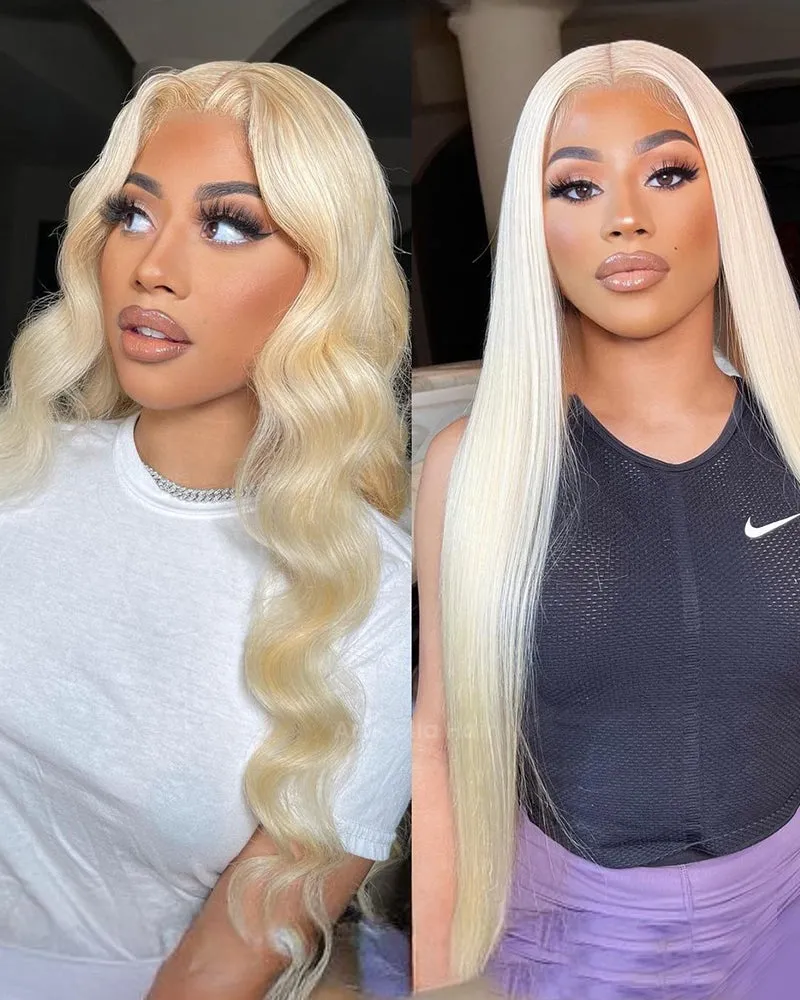 【30" Super Sale】Minimalist Blonde Series Glueless 13x4 Lace Front Pre-Bleached Knots Light Color Body Wave/Straight Human Hair Wig