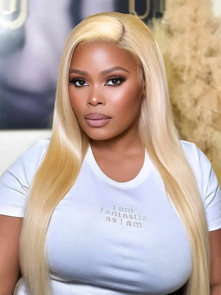 【30" Super Sale】Minimalist Blonde Series Glueless 13x4 Lace Front Pre-Bleached Knots Light Color Body Wave/Straight Human Hair Wig