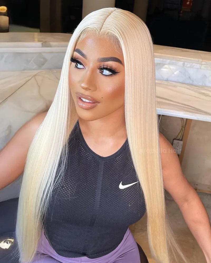 【30" Super Sale】Minimalist Blonde Series Glueless 13x4 Lace Front Pre-Bleached Knots Light Color Body Wave/Straight Human Hair Wig