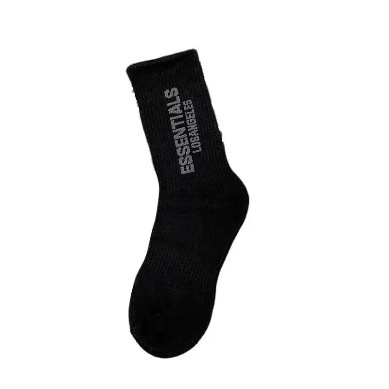 4Pcs Hip Hop Tall High Socks - Cotton Skateboard Casual Fashion Couple Socks, Breathable Essentials