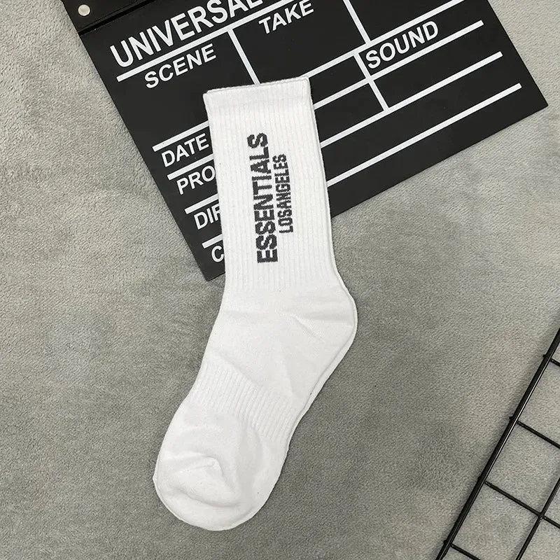 4Pcs Hip Hop Tall High Socks - Cotton Skateboard Casual Fashion Couple Socks, Breathable Essentials