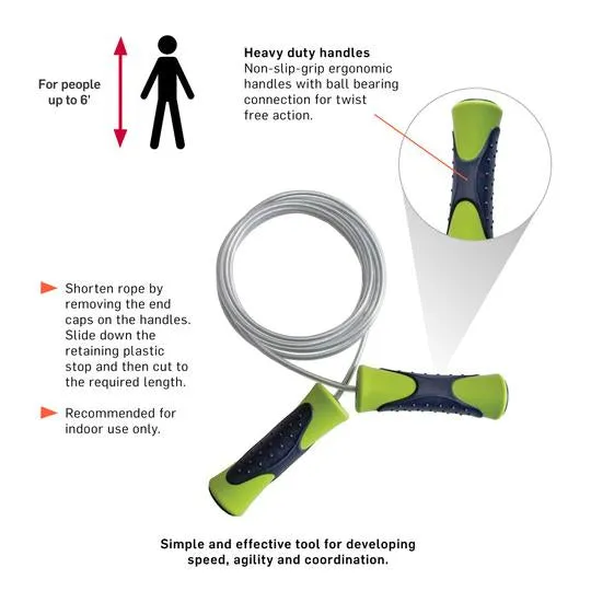 66fit Pro Wire Speed Skipping Rope