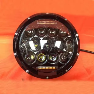 7" DAYMAKER 75W BLACK Projector HID LED Light Bulb Headlight Motorcycle Harley