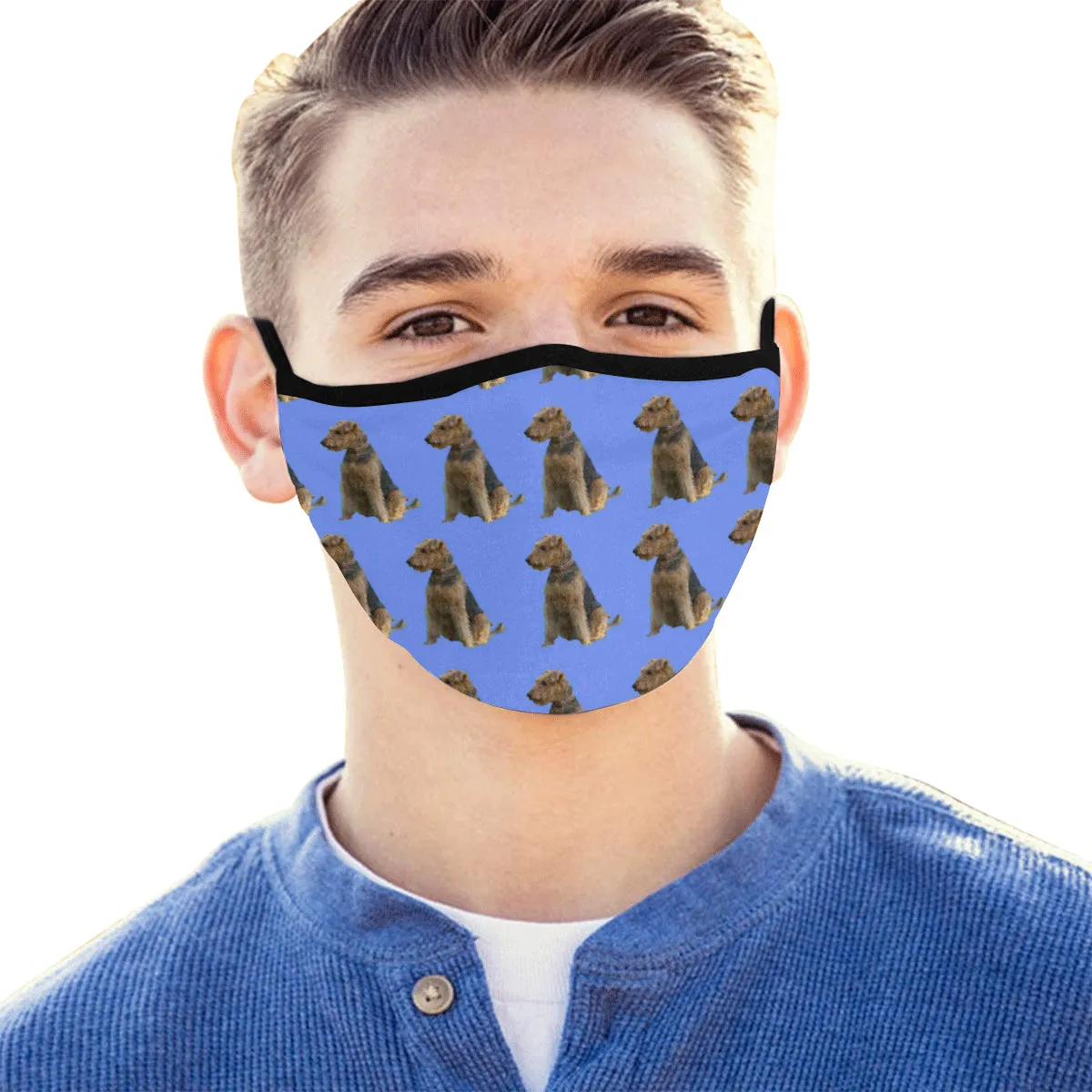 Airedale Terrier Cloth Face Cover