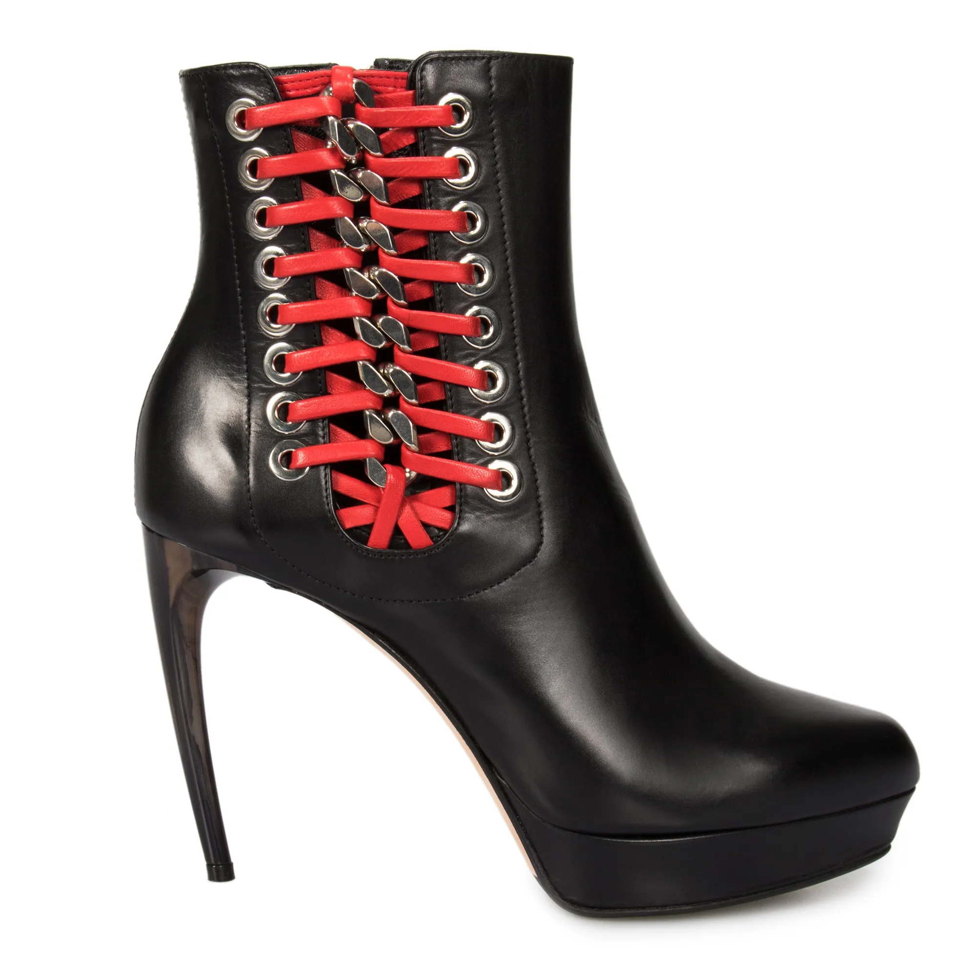Alexander McQueen Braided Chain Leather Pumps