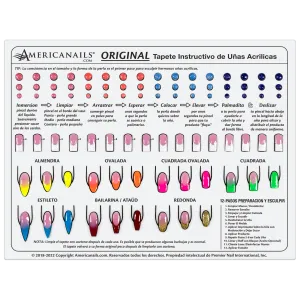 Americnails Plantilla en Silicona Para Principiantes de Uñas Acrílicas