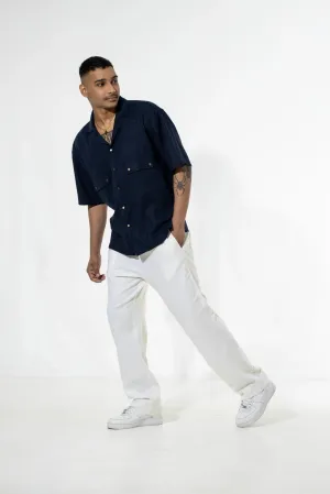 Andrés Tie-up Linen Pants