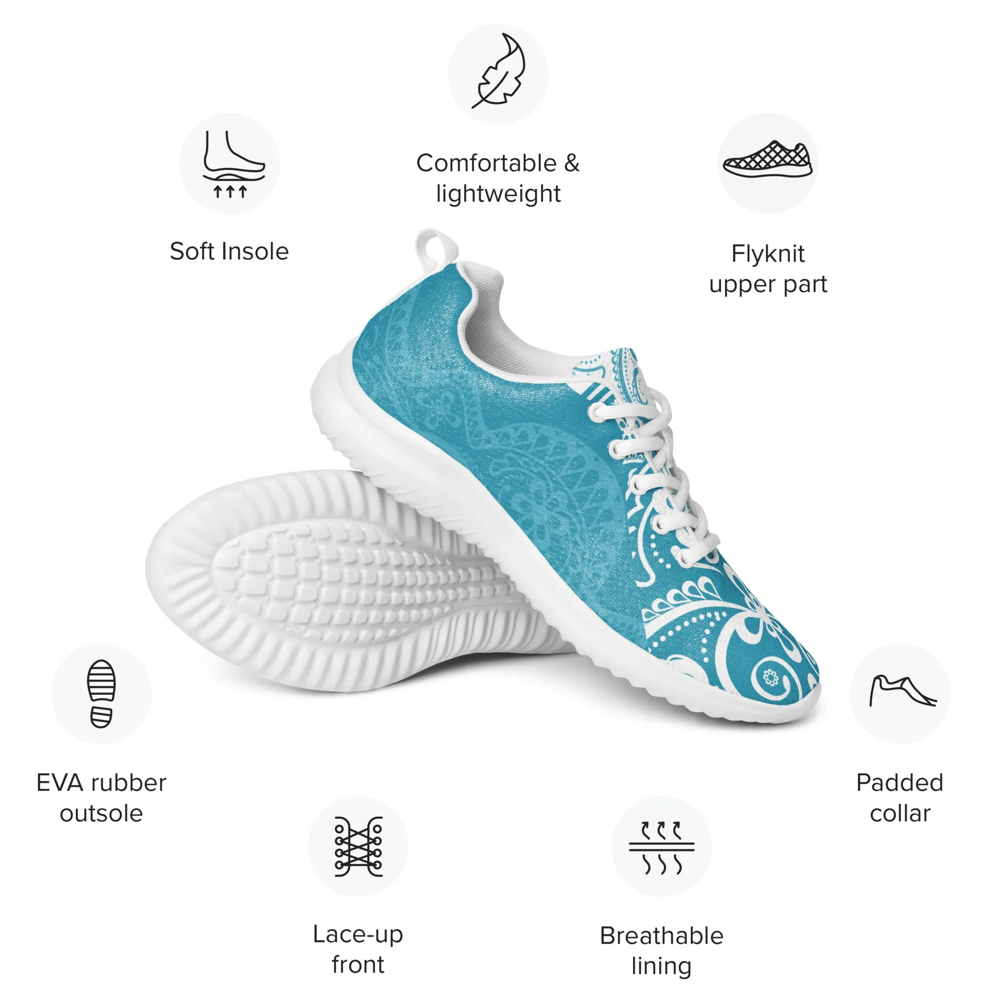 Aqua Elegance Women's Lightweight Athletic Sneakers