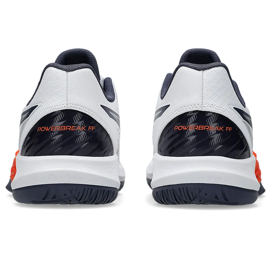Asics Powerbreak FF White & Nova Orange Men's Indoor Court Shoes