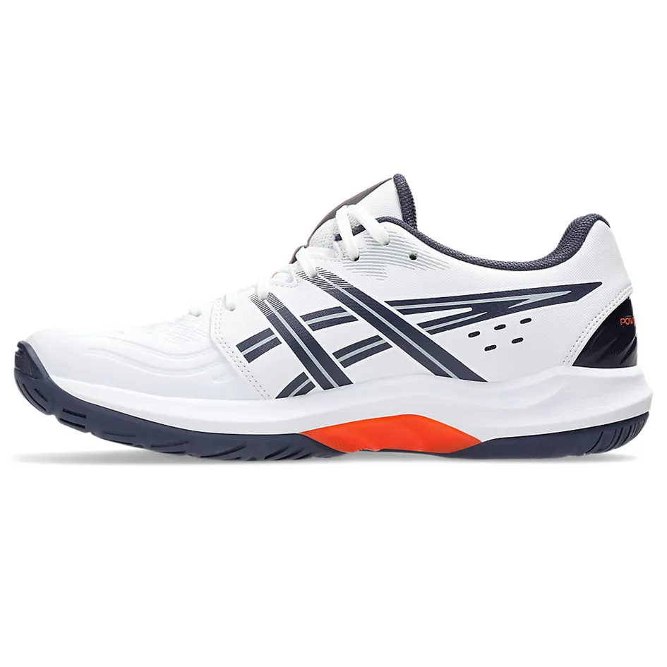 Asics Powerbreak FF White & Nova Orange Men's Indoor Court Shoes