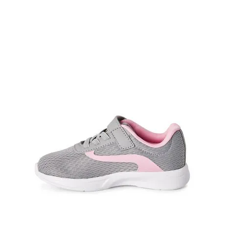 Athletic Works Toddler Girls' Grey/Pink Mesh Sneakers, Size 8