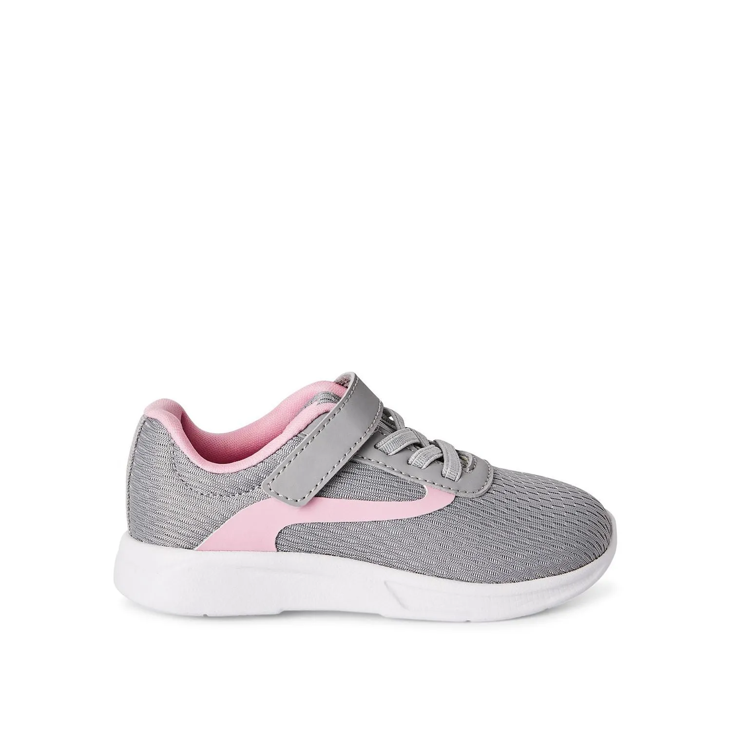Athletic Works Toddler Girls' Grey/Pink Mesh Sneakers, Size 8