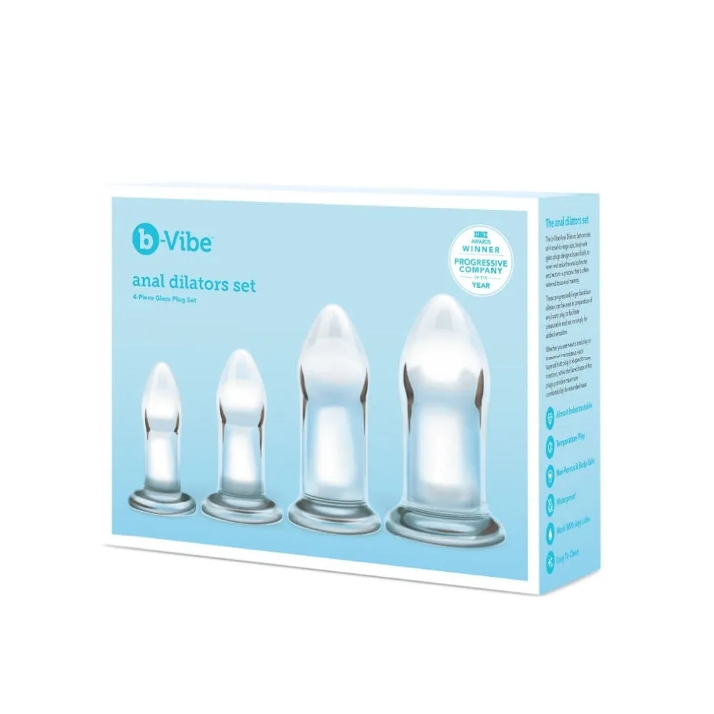 b-Vibe Anal Dilators Set - 4 pc glass *