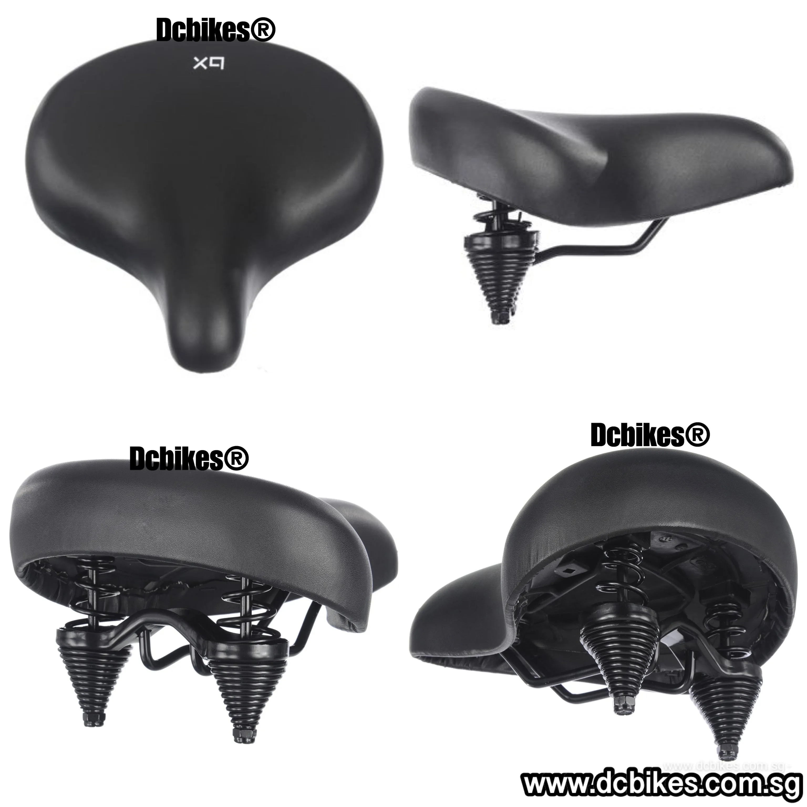 B-X Double Spring Suspension MTB Escooter Bicycle Cruiser Saddle Seat