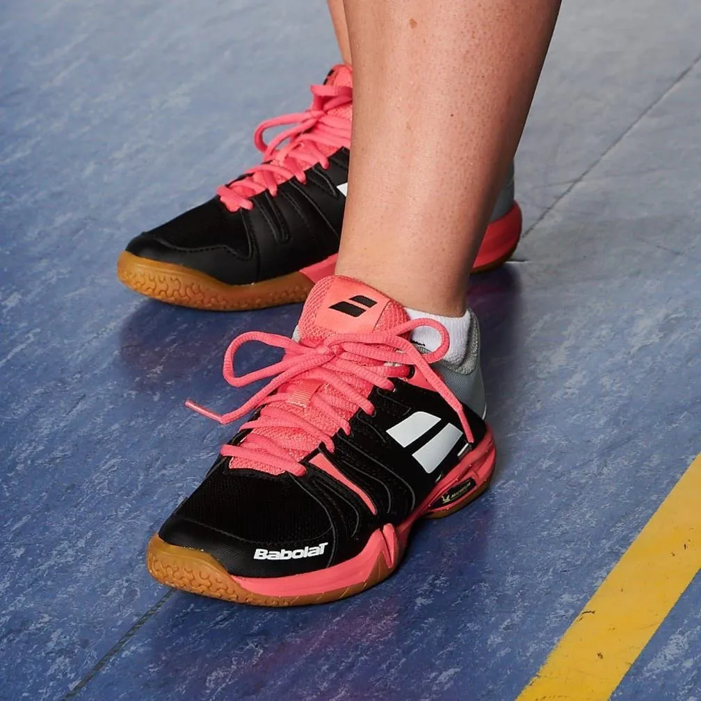 Babolat Shadow Team Badminton Shoes - Black Pink