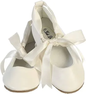 Baby Ballerina Ribbon Shoes - Ivory