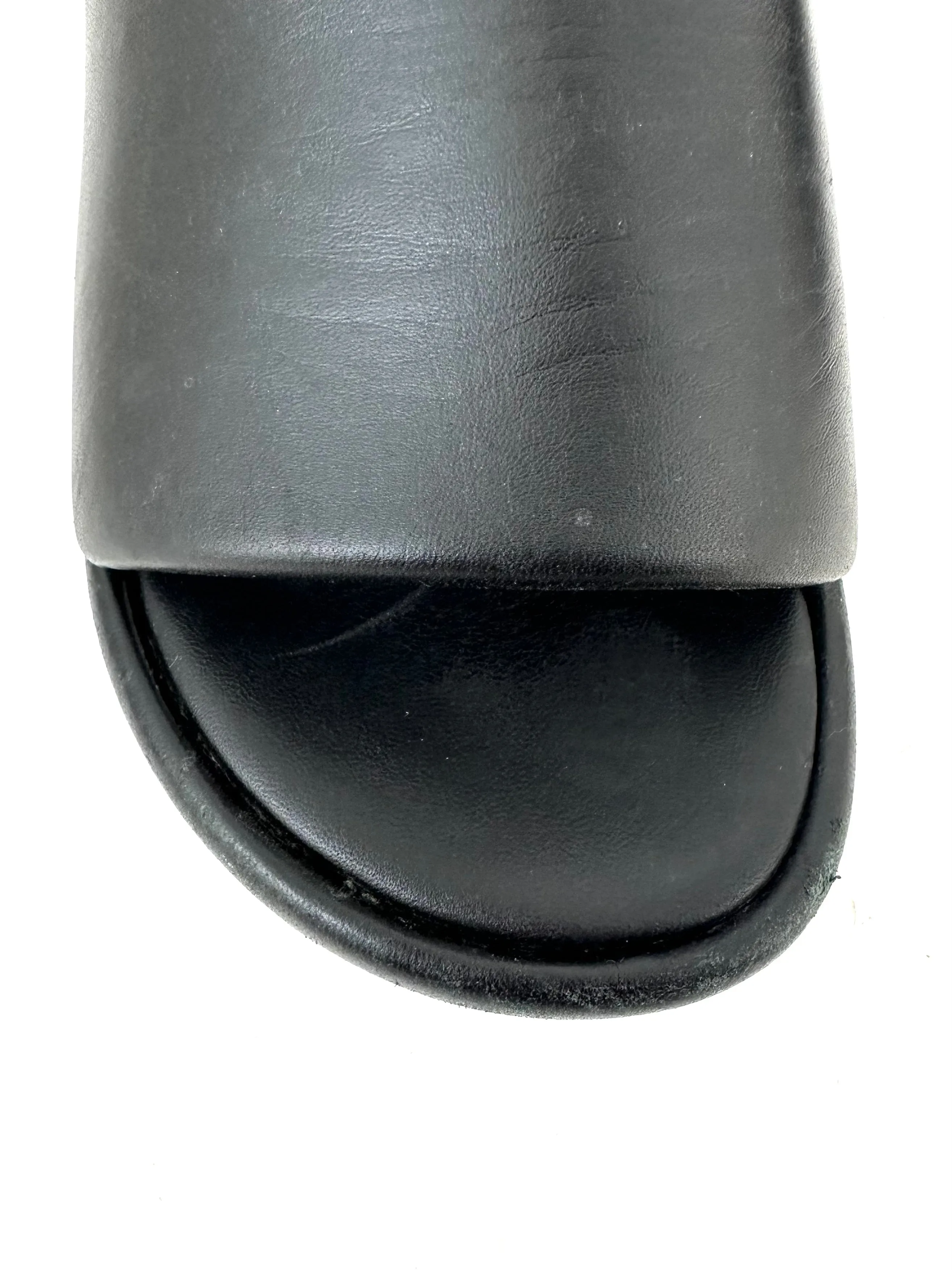 Balenciaga Rise Leather Platform Slides