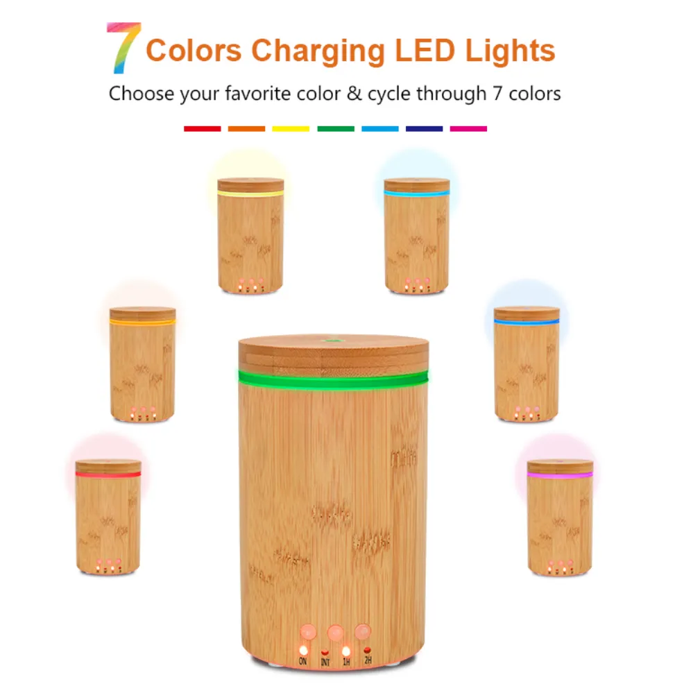 Bamboo Ultrasonic AromatherapyDiffuser