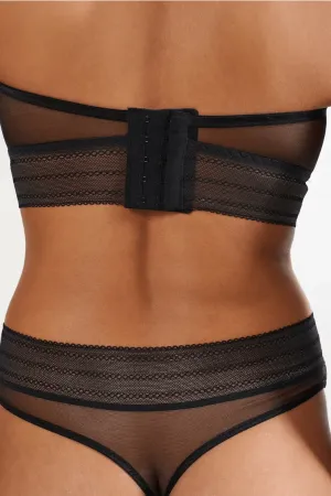 Bare Underwired Strapless Bra - Black