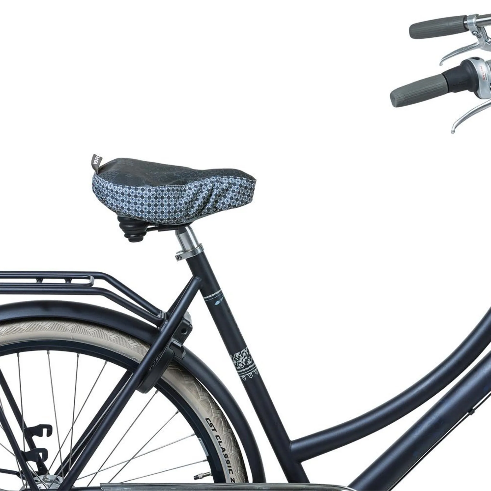 Basil Bohème Saddle Cover Indigo Blue