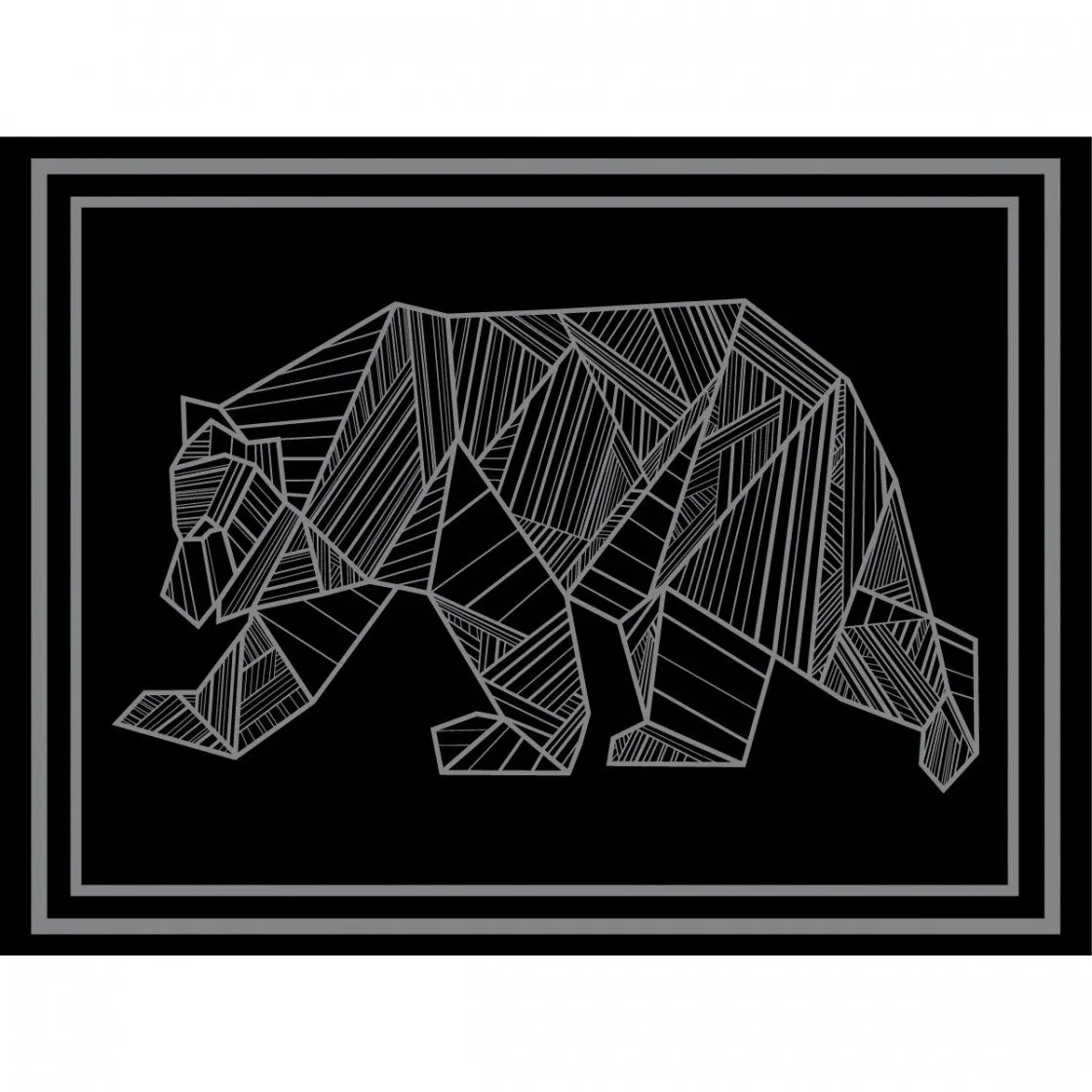 BEAR OUTDOOR MAT- 12X9