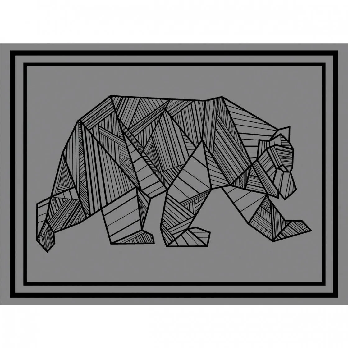 BEAR OUTDOOR MAT- 12X9