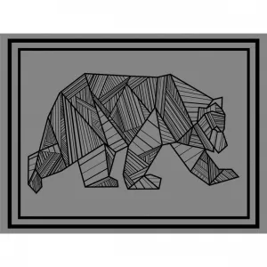 BEAR OUTDOOR MAT- 12X9