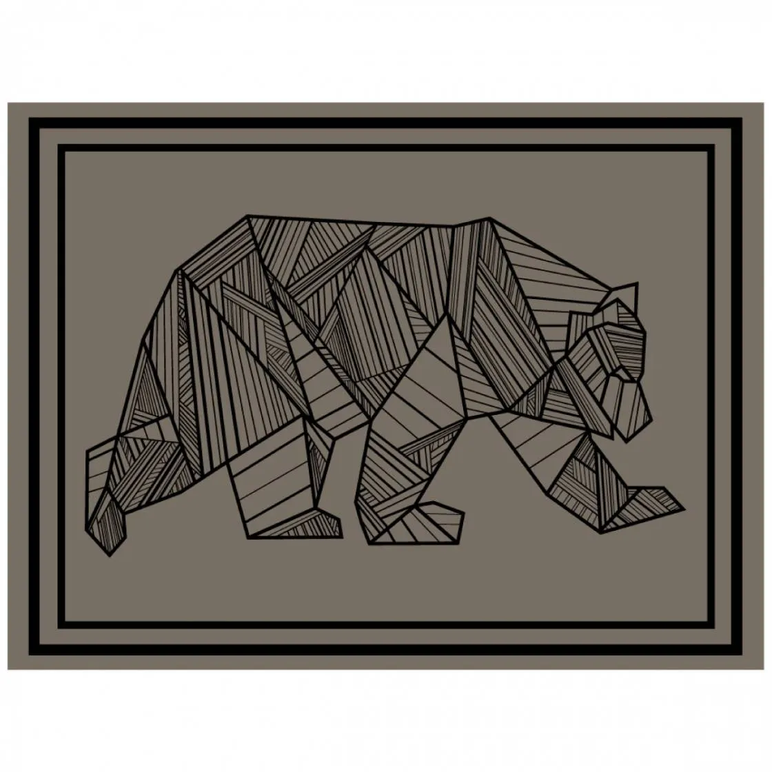 BEAR OUTDOOR MAT- 12X9