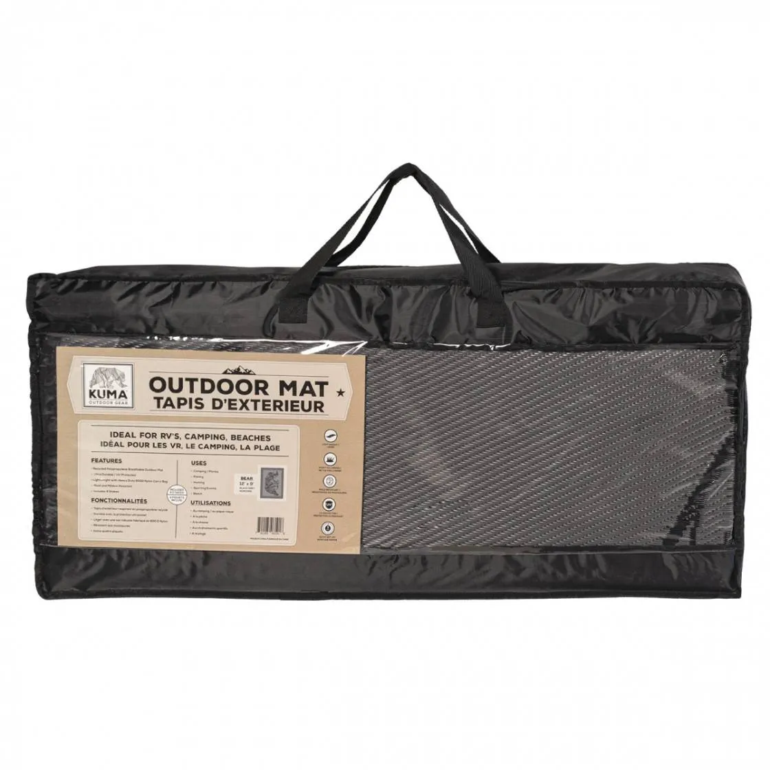 BEAR OUTDOOR MAT- 12X9