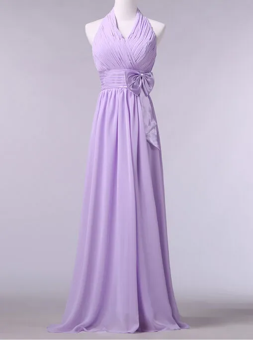 Beautiful Lavender Mismatch Chiffon Simple Bridesmaid Dress , Simple Party Dress, Evening Dress 2018