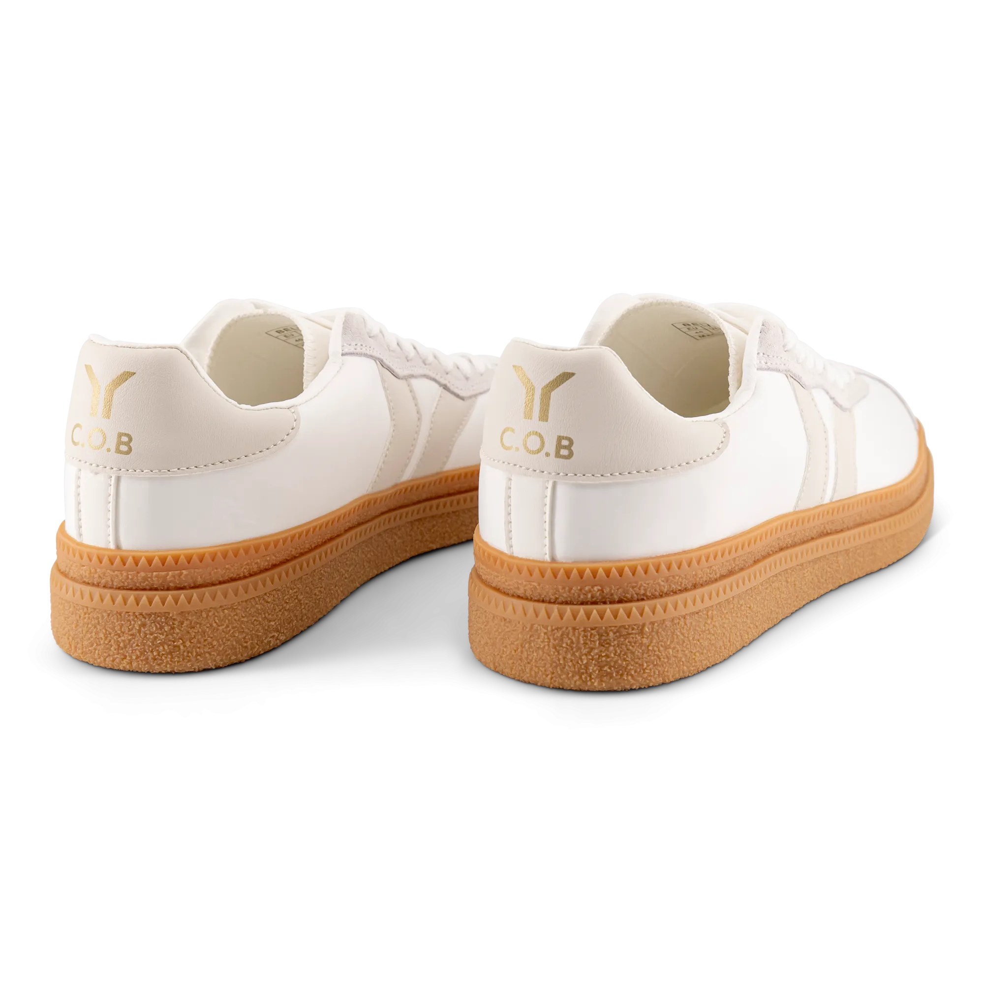 Believe Womens Sneaker in White with Ecru Wing