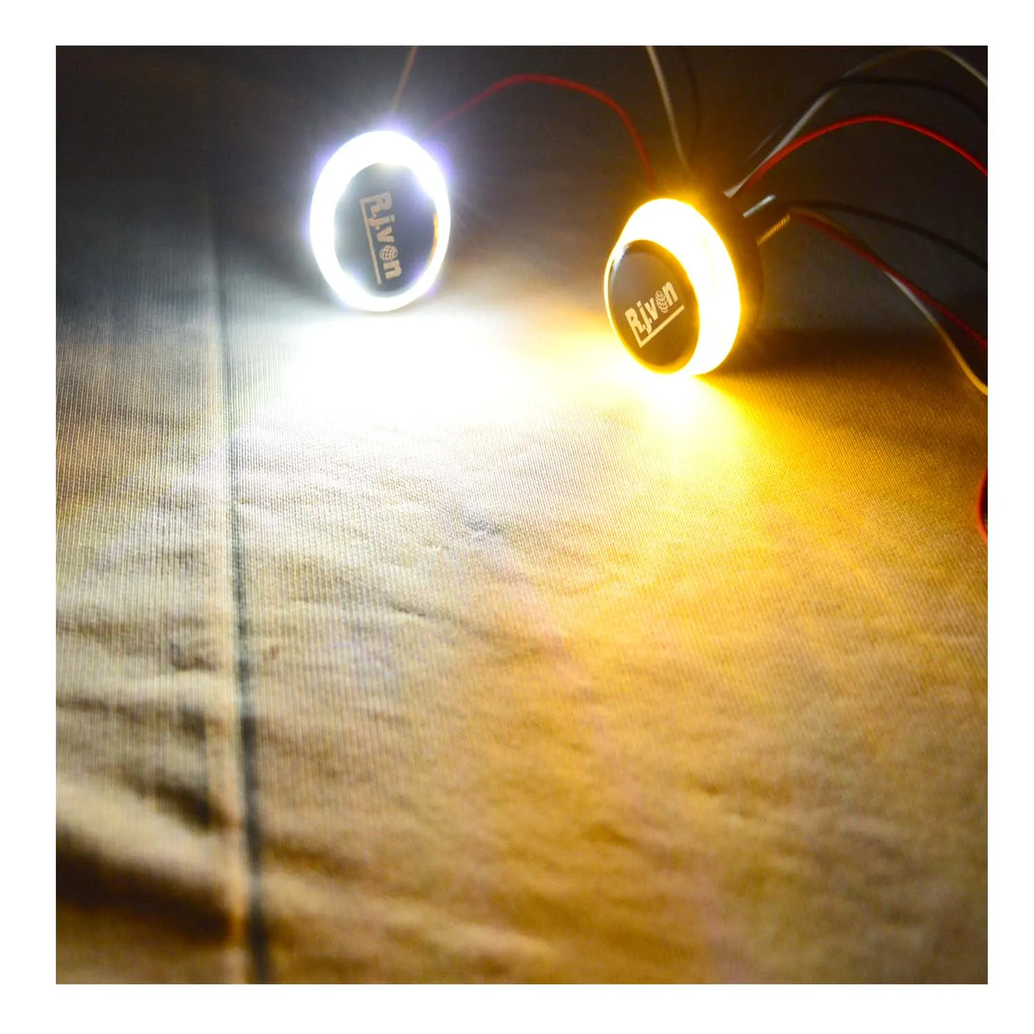 Bike handlebar led light End Indicator led light White and Amber Colour