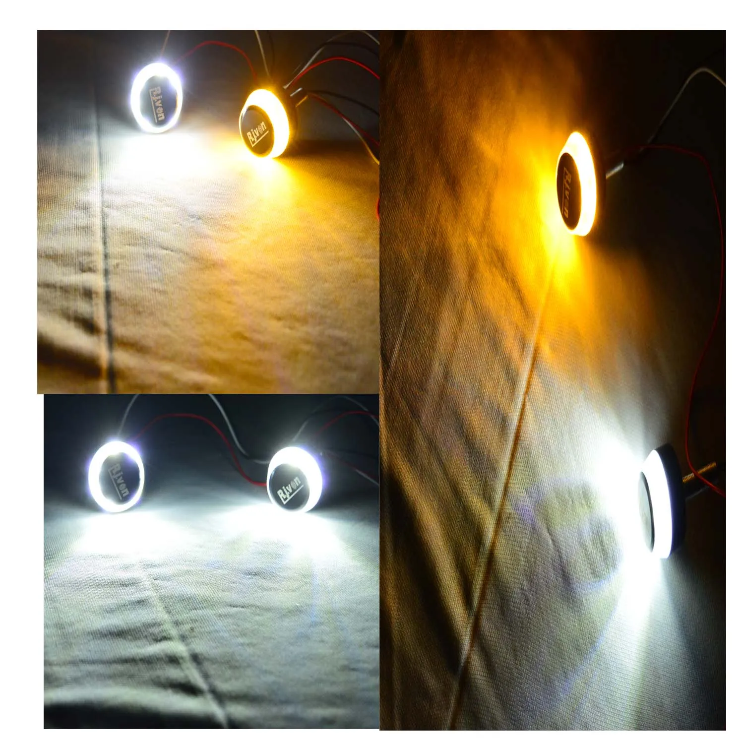 Bike handlebar led light End Indicator led light White and Amber Colour