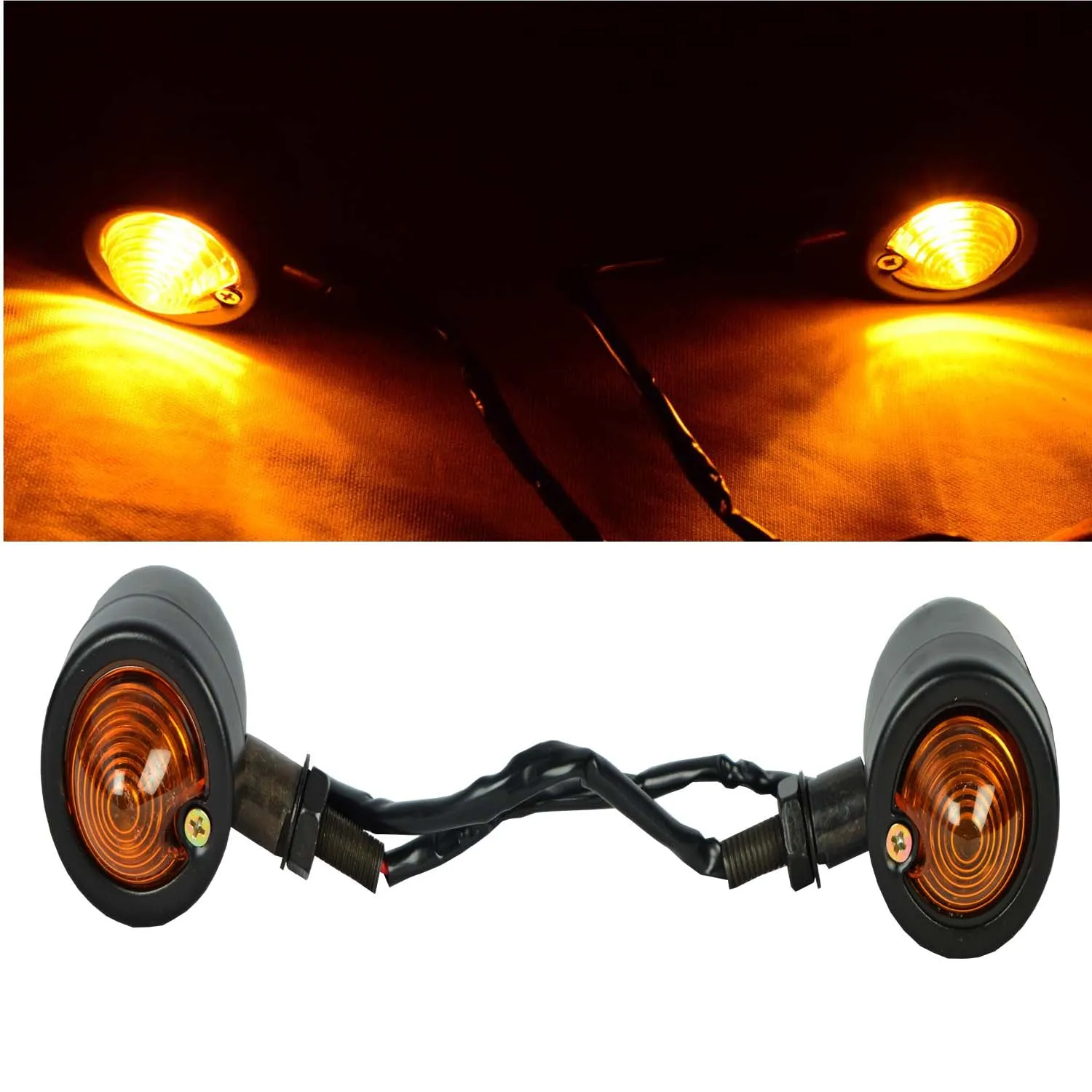 Bike Metal Boy Indicator Harley Type Universal Fitting