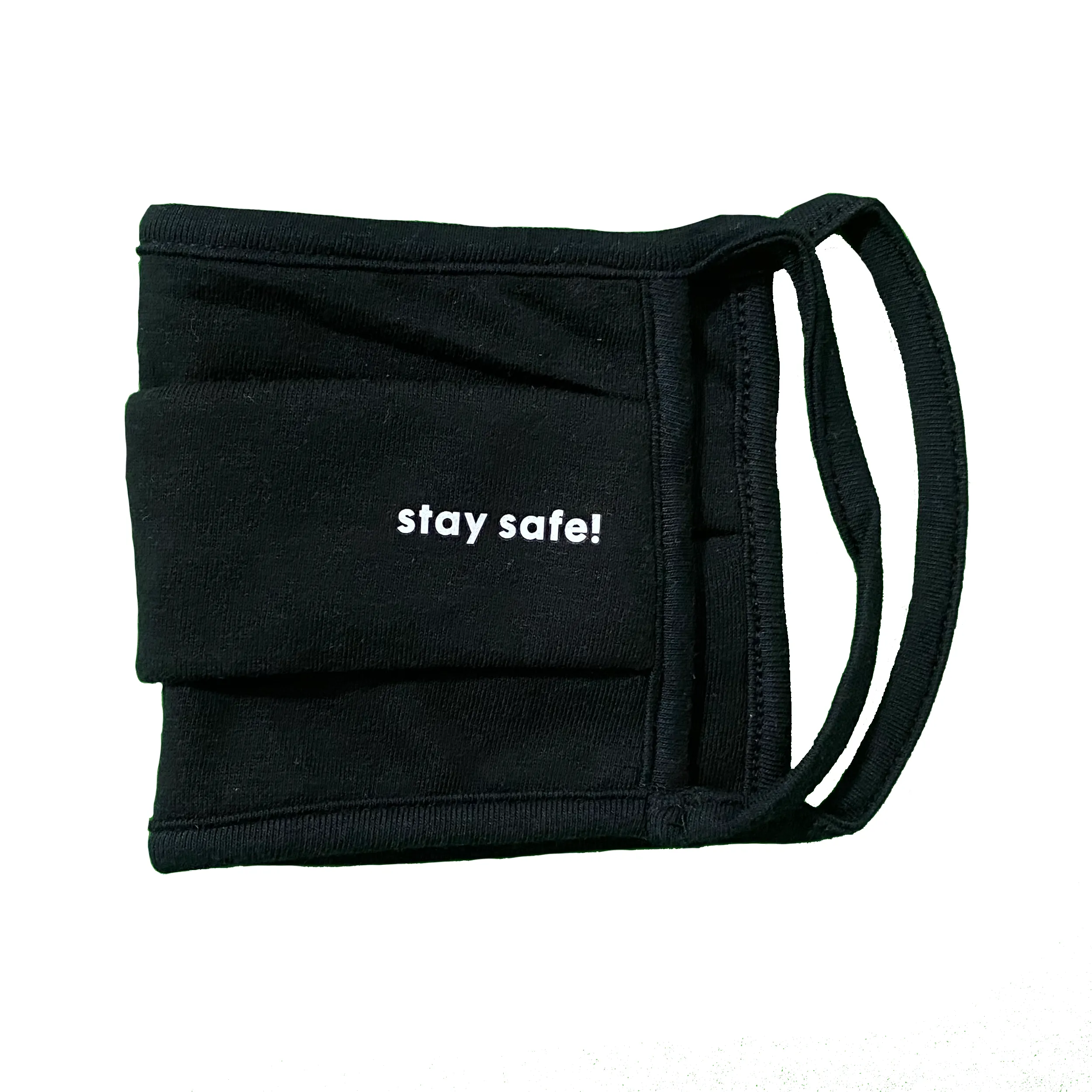 Black 100% Cotton Stay Safe Breathable Face Mask for All Weather | Cloth Face Mask | Reusable & Washable Non-medical Mask