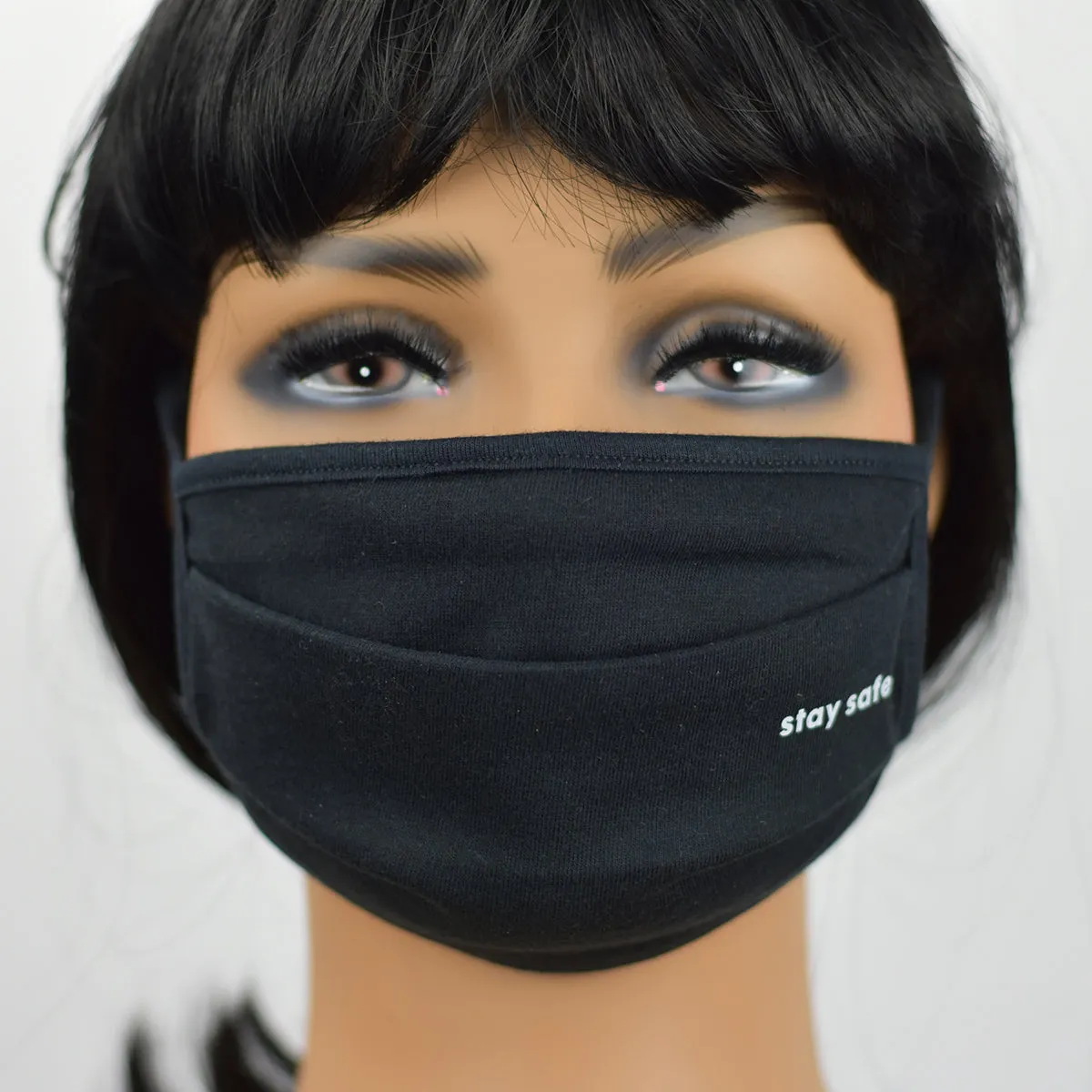Black 100% Cotton Stay Safe Breathable Face Mask for All Weather | Cloth Face Mask | Reusable & Washable Non-medical Mask