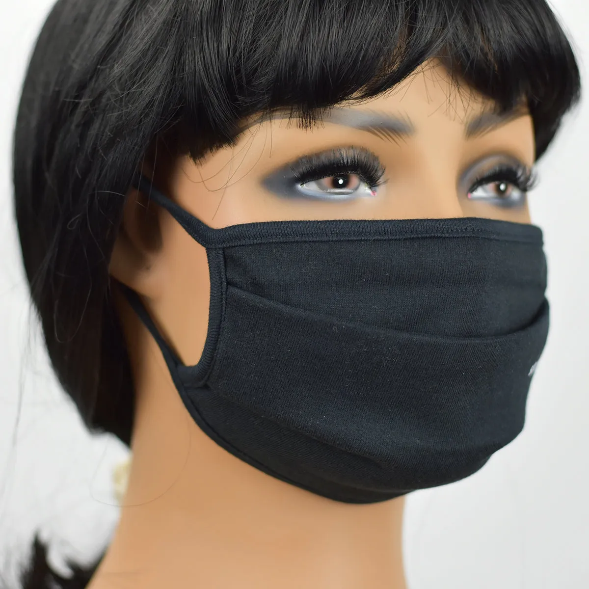 Black 100% Cotton Stay Safe Breathable Face Mask for All Weather | Cloth Face Mask | Reusable & Washable Non-medical Mask